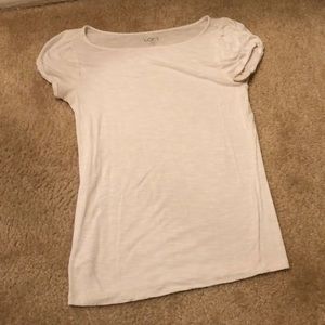 LOFT petite off white, knit, business top.